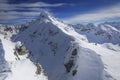 ÃÅ¡winica Mountain in the Tatras. Beautiful panorama landscape in the snowy winter